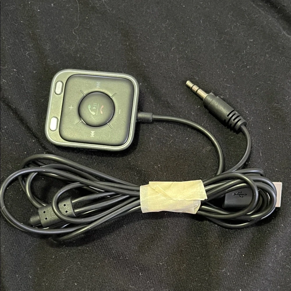 Sleek Black Wearable Charger with Control Buttons